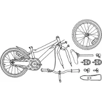 vidaXL Kinderfiets 18 Inch voor 5-7 jaar oud Wit