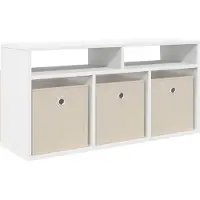 vidaXL Laagkast met lade Wit 87 x 27,5 x 43 cm