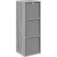vidaXL Dressoir met lade Grijs Sonoma 30,5 x 27 x 84,5 cm