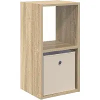 vidaXL Nachtkastje Sonoma Eik 30,5 x 27 x 59,5 cm Bewerkt hout