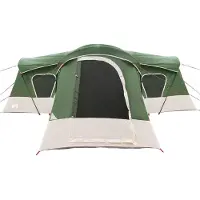 vidaXL Familietent 14-persoons Groen 185T Polyester met PU Coating