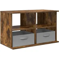 vidaXL TV-stand met lade Rook Eiken 79 x 40 x 48 cm