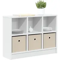 vidaXL Dressoir met lade Wit 73,5 x 22,5 x 53,5 cm