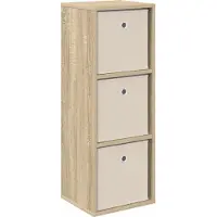 vidaXL Dressoir met lade Sonoma Eik 30,5 x 27 x 84,5 cm