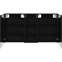 vidaXL Badkamerkast set 3 st 130 x 14,5 x 70 cm Bewerkt hout