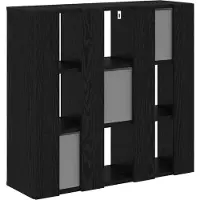 vidaXL Dressoir met lade Zwart Eiken 73,5 x 24 x 69,5 cm