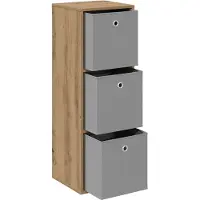 vidaXL Dressoir Artisan Eiken 35 x 32 x 99,5 cm