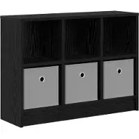 vidaXL Dressoir Zwart Eiken 73,5 x 22,5 x 53,5 cm