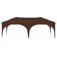 vidaXL Pop-up Feesttent 575 x 288 x 245 cm Bruin Oxford Stof
