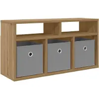 vidaXL Laagkast 72 x 22,5 x 38 cm Artisan Eiken