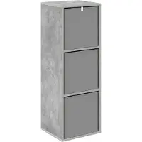 vidaXL Dressoir met lade Beton Grijs 35 x 32 x 99,5 cm