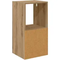 vidaXL Nachtkastje Artisan Eiken 35 x 32 x 68,5 cm Bewerkt hout