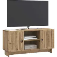 vidaXL TV Kast 102 x 34,5 x 50 cm Artisanaal eiken Bewerkt hout