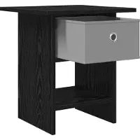 vidaXL Nachtkastje 2 st Zwart Eiken 41 x 40 x 45 cm Bewerkt hout