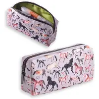 OEM Groot etui in de vorm van een paard, cadeau voor paardenliefhebbers. Klein etui met sluiting, geschikt voor meisjes, jongens, tieners en volwassenen