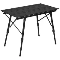 Famanu Kunststof opklaptafel voor gebruik tijdens het kamperen, zwart