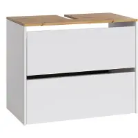 Vicco Viktor Wastafelonderkast – 80.2 x 65 cm Wit/Kunstnijverheid