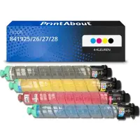 PrintAbout Toner 841925/26/27/28 (MP C2503) 4-kleuren Multipack Hoge capaciteit geschikt voor Ricoh