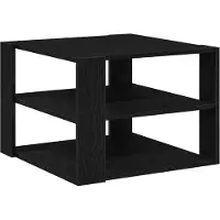 vidaXL Salontafel Zwarte Eik 58 x 58 x 40 cm Geconstrueerd hout