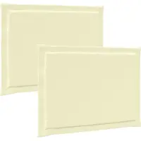 vidaXL Zitkussens 2 pcs Crème 47 x 36 x 2 cm Polyester