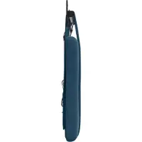 vidaXL Hangend hoofdbord Met LED-verlichting Blauw Fluweel