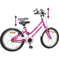 vidaXL Kinderfiets 20 Inch voor 6-11 jaar oud Roze Wit