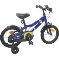 vidaXL Kinderfiets 12 Inch voor 2-4 jaar oud Blauw en Zwart