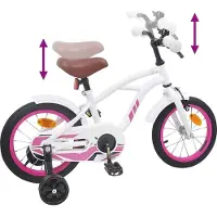 vidaXL Kinderfiets 12 Inch voor 2-4 jaar oud Wit