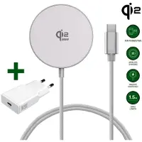 4smarts 541708, Interne, USB, 15 V, Draadloos opladen, 1,5 meter, Wit
