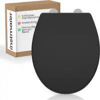 INSTMAIER Helma - WC bril - Duroplast - ovale vorm - Zwart