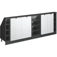 Vicco R-Line Keukenkast voor schuine wand – 210 cm Set van 5 Witte golf