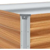 vidaXL Verhoogde plantenbak Lichtbruin 970 x 50 x 36 cm