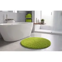Casa Pura Badmat SKY - Badmat in Vierkant & Rond - Antisliprug - Appelgroen - Rond - 120 cm