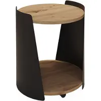 Vicco Lofta Salontafel – 40 x 40 cm Zwart