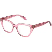 Just cavalli VJC183V 53/18/140 Transparant roze Glanzend Acetaat DAME VJC183V