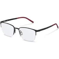 Rodenstock Bril - - R7170 - Metaal - Zwart / donkerrood - 53-19-140
