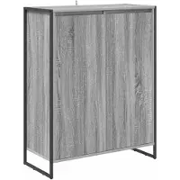 vidaXL Schoenenkast Grijs Sonoma 79 x 36 x 100 cm Bewerkt hout