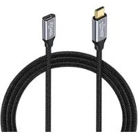 NÖRDIC USBC-N1143 - 1.5m Supersnelle Usb-c verlengkabel - 5Gb/s - 60W Power Delivery - 4K60Hz - Zwart
