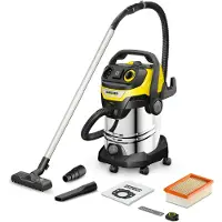 Karcher WD 7 Control P S 30/6/35/T 1.628-385.0 Nat- en droogzuiger 1400 W 30 l Halfautomatische filterreiniging