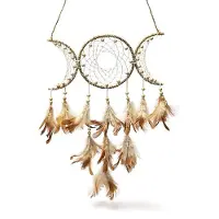 Phoenix Dreamcatcher Hennep Triple Moon --verpakking van 2 stuks - ±31x24cm - ±31x24cm