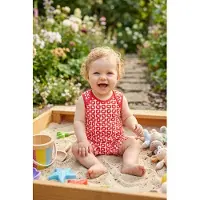 Ducksday - romper - baby - unisex - Funky Red - maat 68