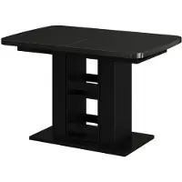 Vicco Eettafel Fenaro, Zwart, 120-160 x 80 cm