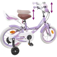 vidaXL Kinderfiets 16 Inch voor 4-6 jaar oud Paars