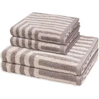 Ross Sonstiges 2 X handdoek 2 X douchehanddoek - in set 4 pack Grafik