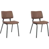 Label51 Eetkamerstoel gusto - pu-leder set van 2