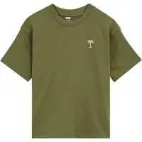 We fashion Shirt geel / olijfgroen / wit