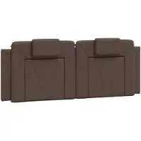 vidaXL Hoofdbordkussen "Viana" 120 cm kunstleer bruin