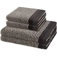 Ross Sonstiges 2 X handdoek 2 X douchehanddoek - in set 4 pack Stripes