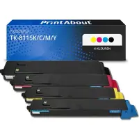 PrintAbout Toner TK-8115K/C/M/Y 4-kleuren Multipack geschikt voor Kyocera