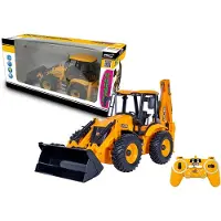 Jamara RC voertuig Landbouwvoertuigen - 404980 RC Graafmachine - Baggerlader JCB - 2,4GHz - Oranje RC Model Kant en Klaar - 1:20